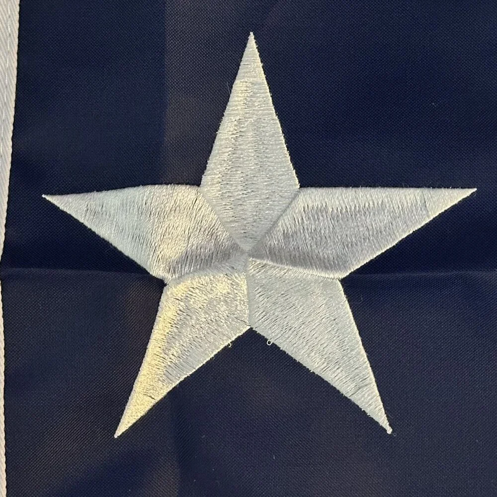 Texas State Flag Embroidered 1'x1.5' Outdoor Waterproof Brass Grommets Lone Star